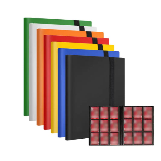 9 Pocket Trading Card Binder – Multi-Color Album with Strap