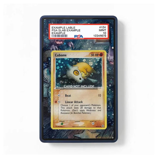 Front view of the Cubone 66/112 EX Sandstorm-inspired extended art display case for Pokémon TCG collectors.