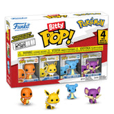 Funko Bitty POP! Pokémon 4-Pack featuring mini vinyl figures of Charmander, Jolteon, Lapras, and Rattata - TCGVault