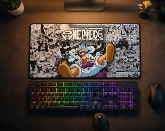 Gear 5 Luffy Manga Collage Gaming Mouse Pad - TCGVault