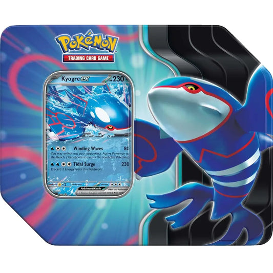 Pokemon TCG Scarlet and Violet Azure Legends Tin Kyogre ex promo card tin