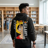 Luffy Gear 2 Red Hawk Hoodie in Black