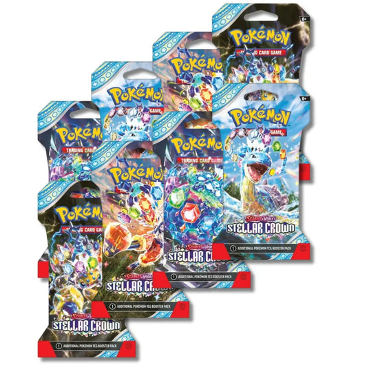 Pokemon TCG Scarlet & Violet Stellar Crown Booster Packs assorted pack artworks – English Version | TCGVault