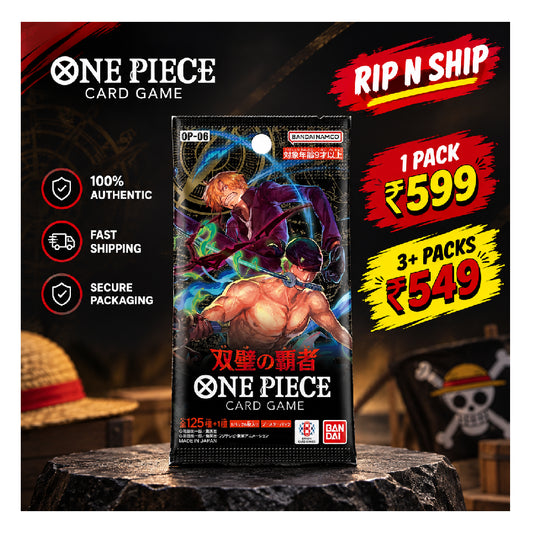 One Piece Card Game OP-06 Wings of the Captain Japanese Booster Pack - Rip N Ship