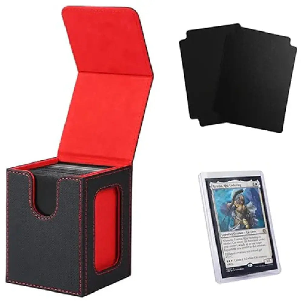 Venssu 100+ Double Sleeved Deck Box Red/Black