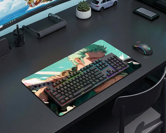 Zoro Sword Master Anime Mouse Pad Katana Focus Desk Mat - TCGVault