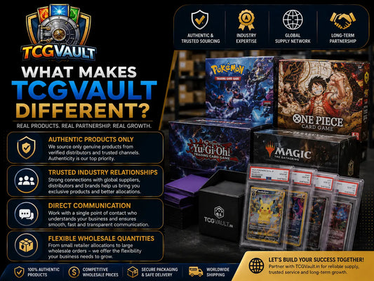TCGVault B2B Wholesale Program: Your Trusted Source for Authentic Trading Card Products Worldwide