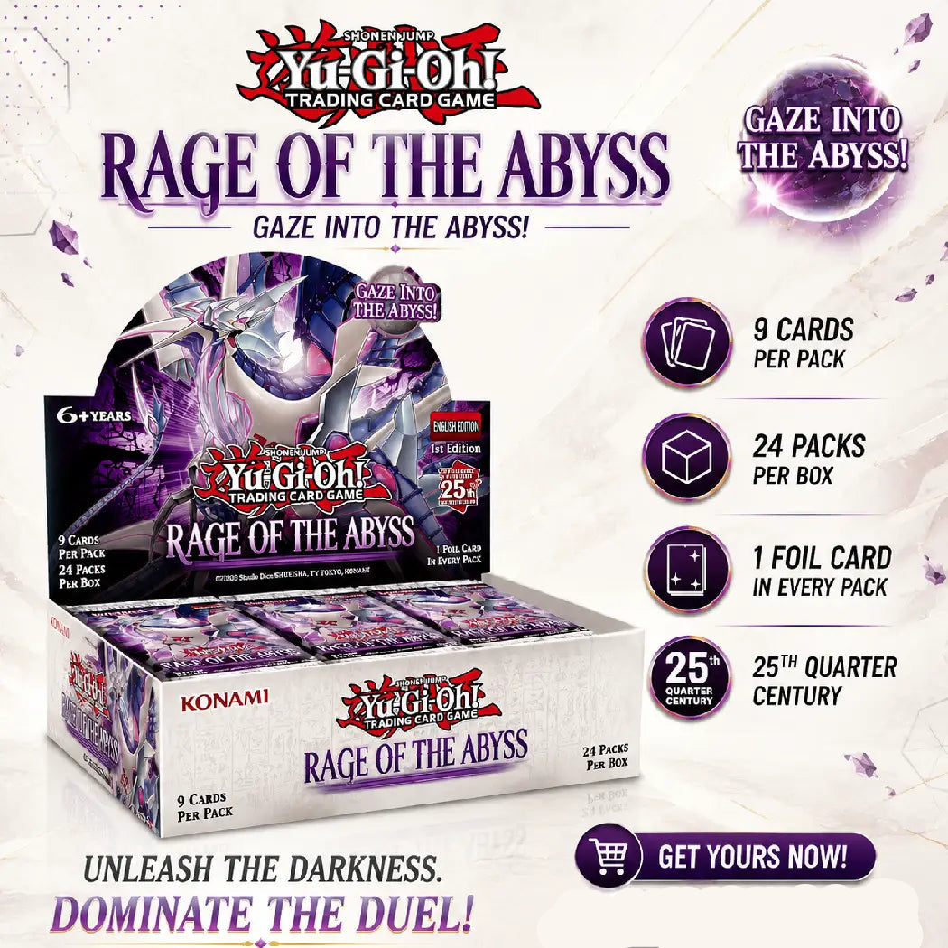 yugioh rage of the abyss card list tcg Buy Yu-Gi-Oh Booster Box English Colour:Rich Auburn new equipment for WATER God Card MTG Final Fantasy LIGHTNING,