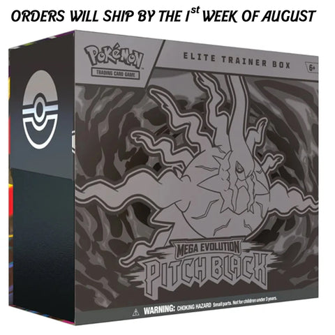 Pokémon Mega Evolution: Pitch Black Elite Trainer Box – Shadow Power (9 Packs)