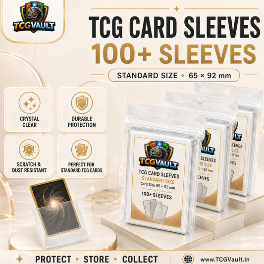 TCG Standard Card Sleeves 65x92mm 100+ Sleeves Pack - TCGVault