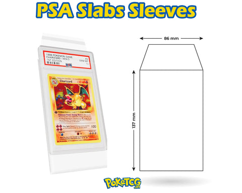 PSA Slab Protective Sleeves – Ultra-Clear Card Grading Case Covers (2 Sleeves)
