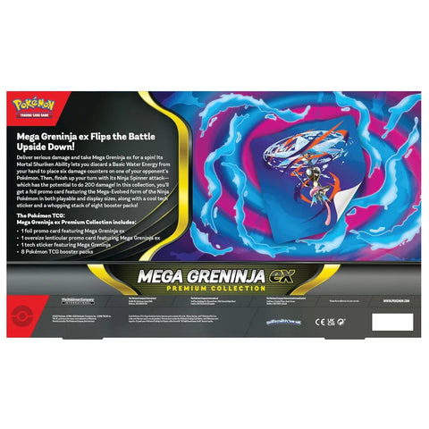 Pokémon Mega Greninja ex Premium Collection Box – Ultimate Mega Evolution TCG Set