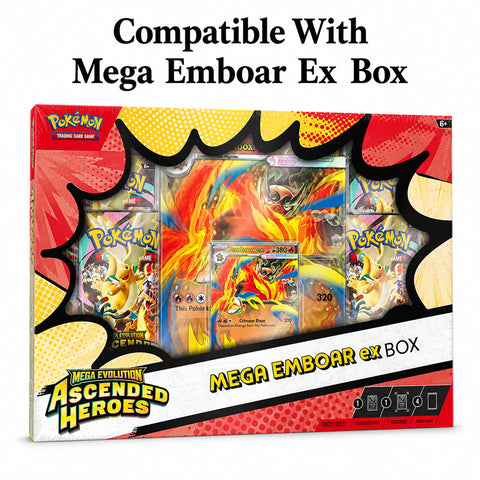 Premium Acrylic Display Case for Pokémon Mega Emboar ex Premium Collection