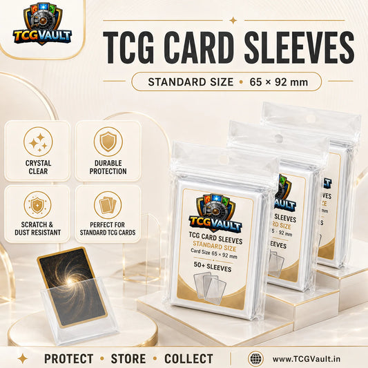 TCG Standard Card Sleeves 65x92mm 50+ Sleeves Pack - TCGVault