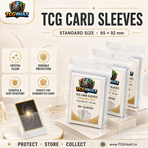 TCG Standard Card Sleeves 65x92mm 50+ Sleeves Pack - TCGVault