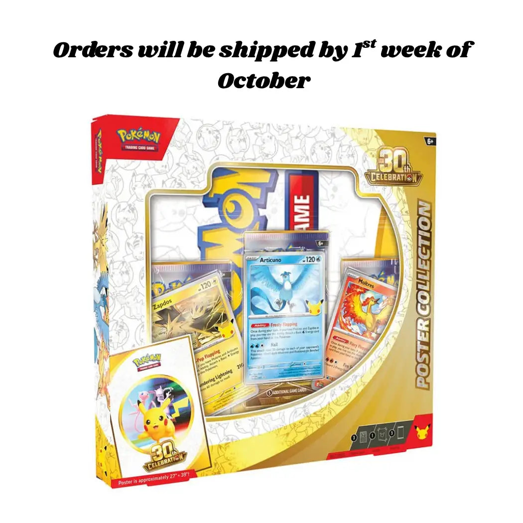 Pokémon TCG: 30th Anniversary Celebration Poster Collection | Presale Pre-Order