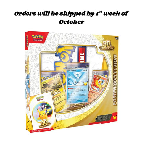 Pokémon TCG: 30th Anniversary Celebration Poster Collection | Presale Pre-Order