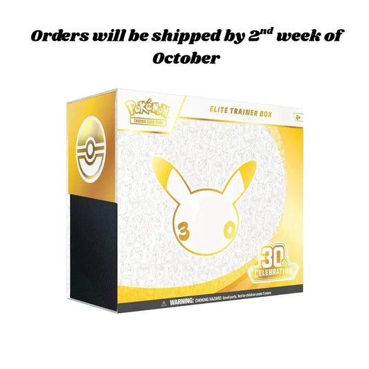 Pokémon TCG 30th Anniversary Celebration Elite Trainer Box – Factory Sealed