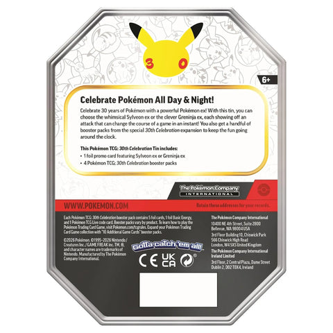 Pokémon TCG 30th Anniversary Celebration Random Mini Tin