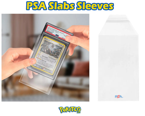 PSA Slab Protective Sleeves – Ultra-Clear Card Grading Case Covers (2 Sleeves)