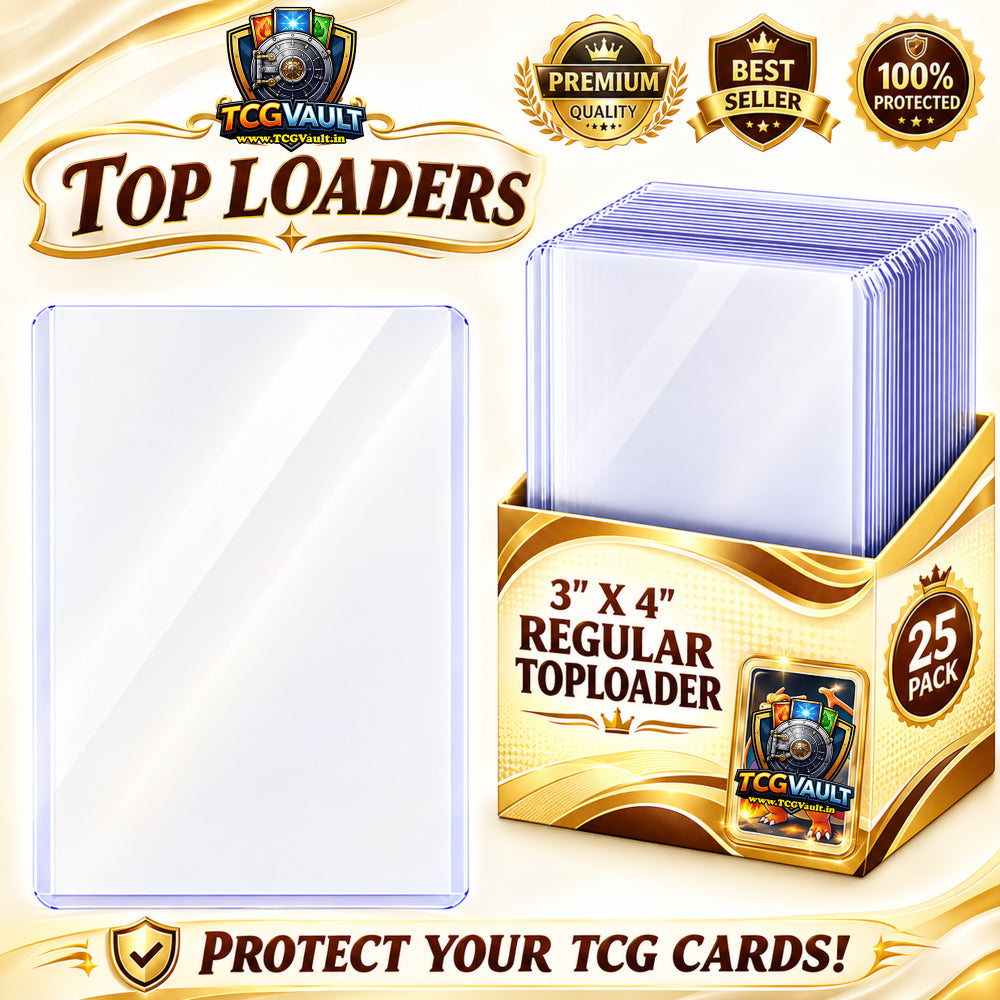 3" x 4" 35PT Premium Top Loader Hard Plastic Trading Card Protector – Single Piece