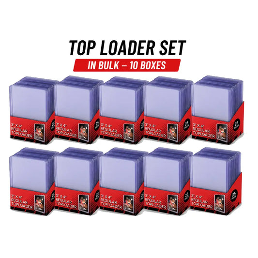 35PT Premium Card Top Loaders – 10 Boxes (250 Pieces)
