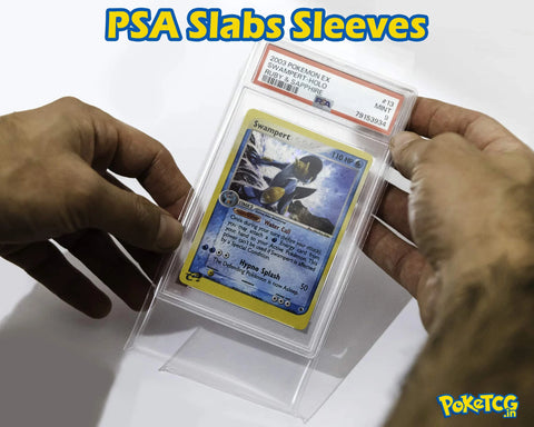 PSA Slab Protective Sleeves – Ultra-Clear Card Grading Case Covers (2 Sleeves)