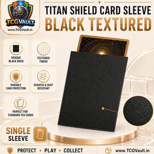 TitanShield Black Card Sleeves Standard Size - Sentinel Version - TCGVault