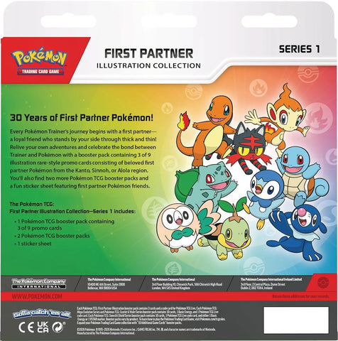 Pokémon TCG First Partner Illustration Collection Series 1 – 30th Anniversary English Edition