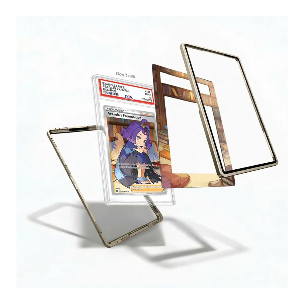 TCGvault Pokémon TCG card display case featuring Acerola's Premonition artwork