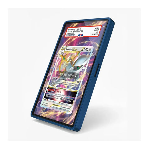 Arceus VSTAR 123/172 Brilliant Stars Extended Art Display Case shown from an angled view with a premium decorative backdrop designed for collectors.