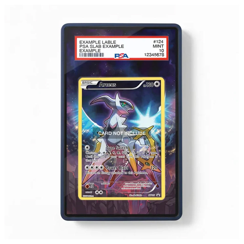 Front-facing Arceus XY116 Promo XY Series Extended Art Display Case showcasing the Pokémon card with an immersive extended artwork background.