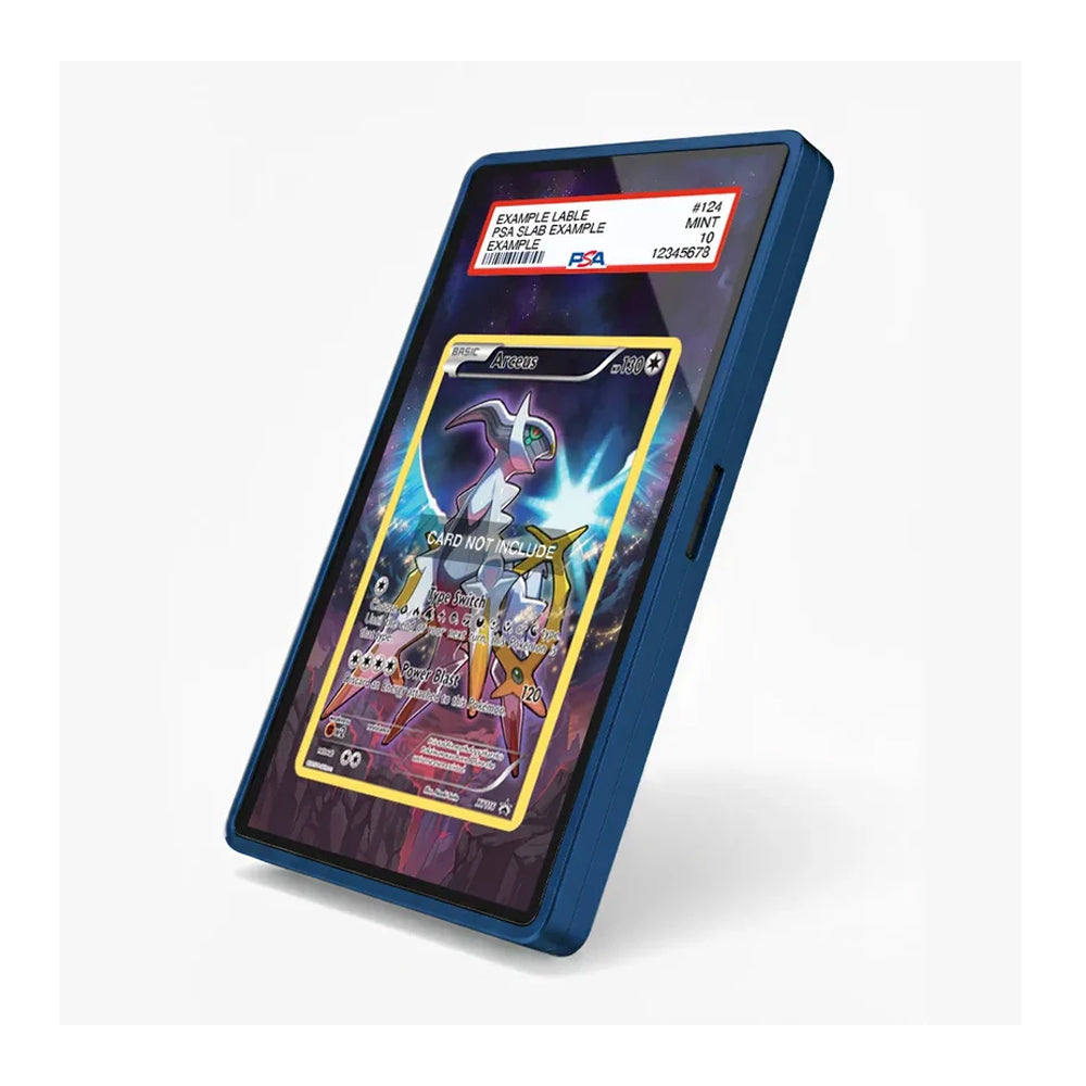 Arceus XY116 Promo XY Series Extended Art Display Case shown from an angled view with a premium legendary Arceus-inspired artwork design.