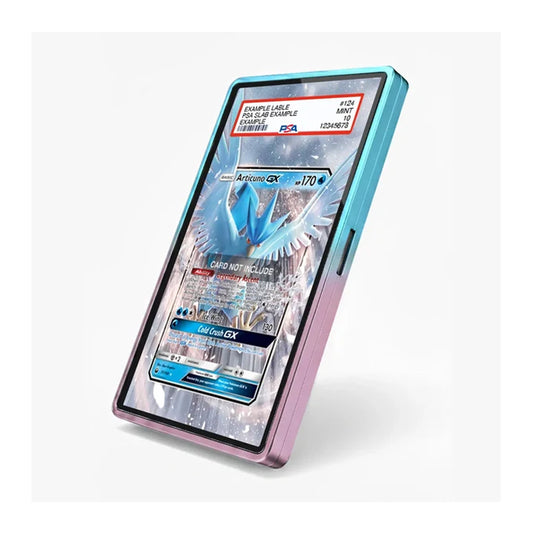 Articuno GX 31 Celestial Storm Extended Art Display Case shown from an angled view with icy blue artwork and a premium collector-focused frame.