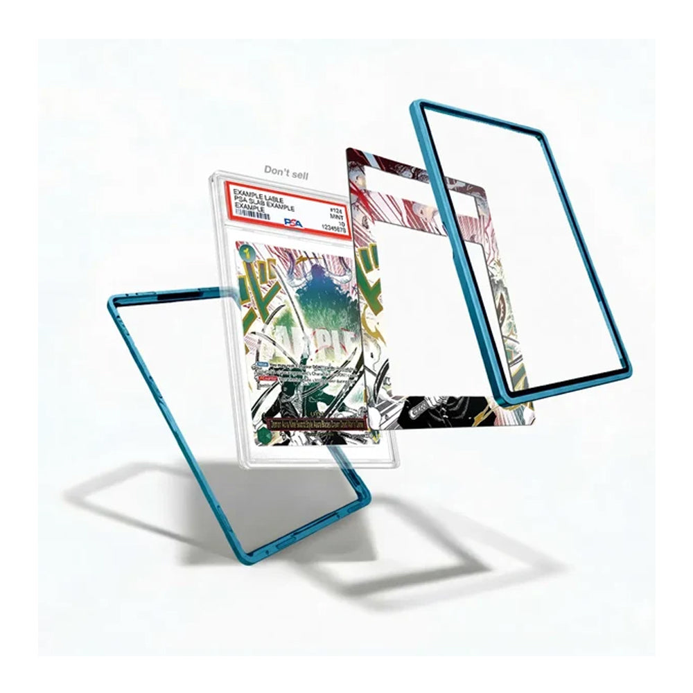 Asura Blades extended art display case styled as a centerpiece for an anime and sword-themed collection.