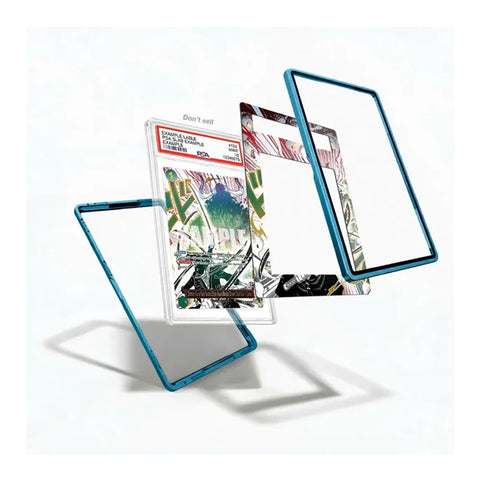 Asura Blades extended art display case styled as a centerpiece for an anime and sword-themed collection.