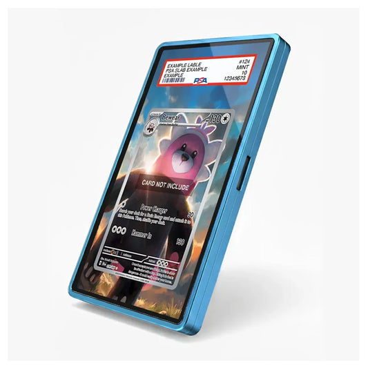 Bewear 079/064 IR AR Shrouded Fable Extended Art Display Case shown at an angled view with immersive artwork and a premium collector frame.
