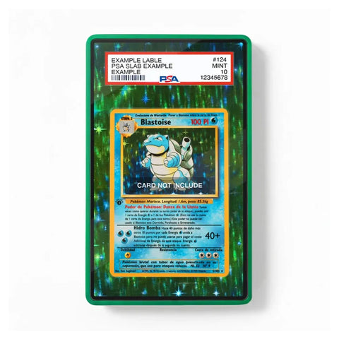 Blastoise 2/102 Base Set Extended Art Display Case by TCGVault for Pokémon TCG collectors