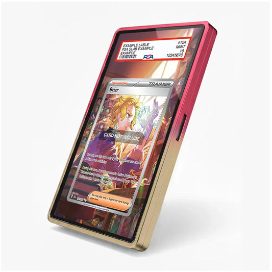 Briar 171/142 Stellar Crown SIR SAR Pokémon card displayed in an extended art collector case