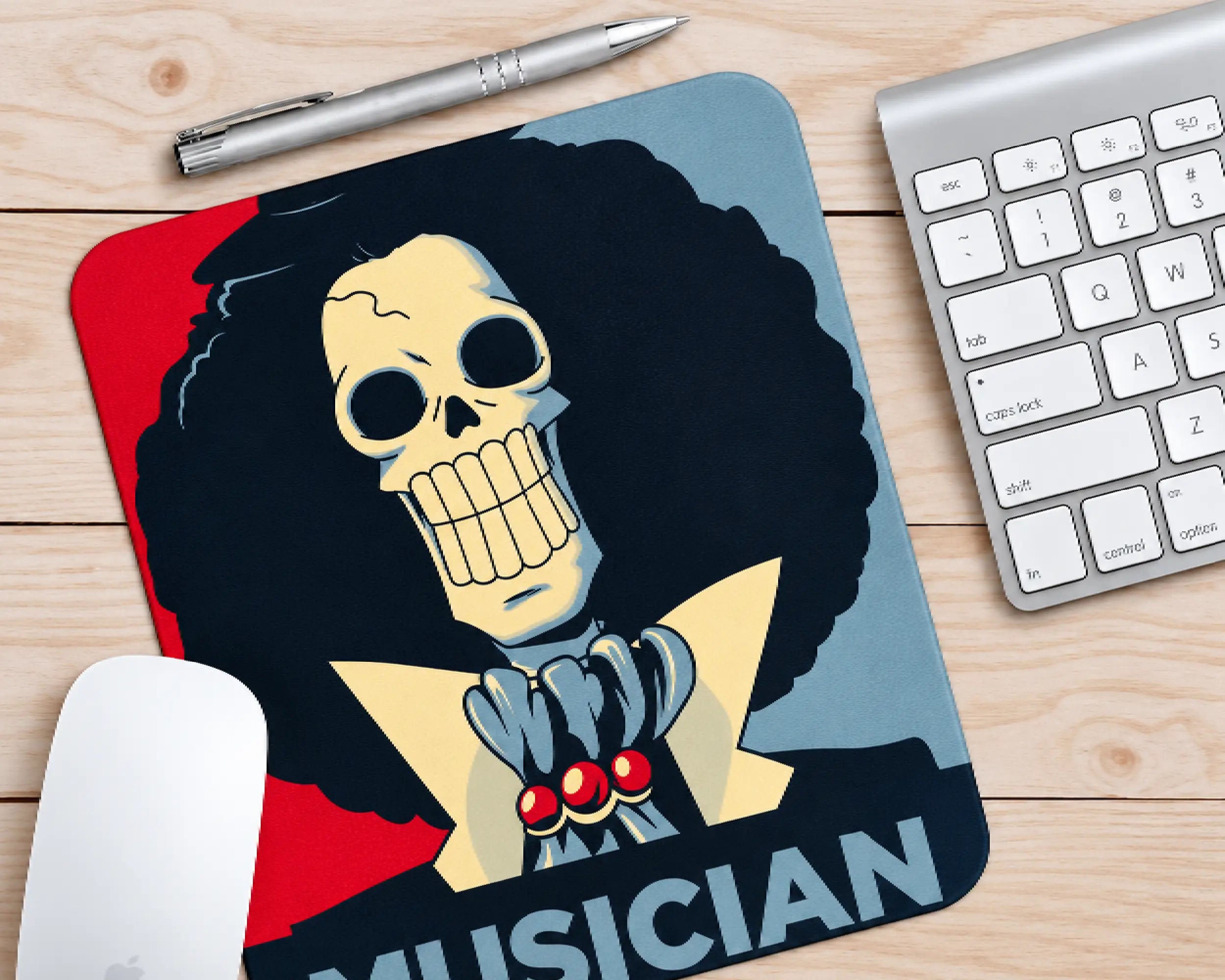 Brook Soul King Skull Artwork One Piece Gaming Mouse Pad | TCGVault
