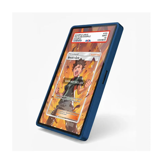 Brooks Grit 122/149 Pokémon Sun & Moon card displayed in an extended art collector case
