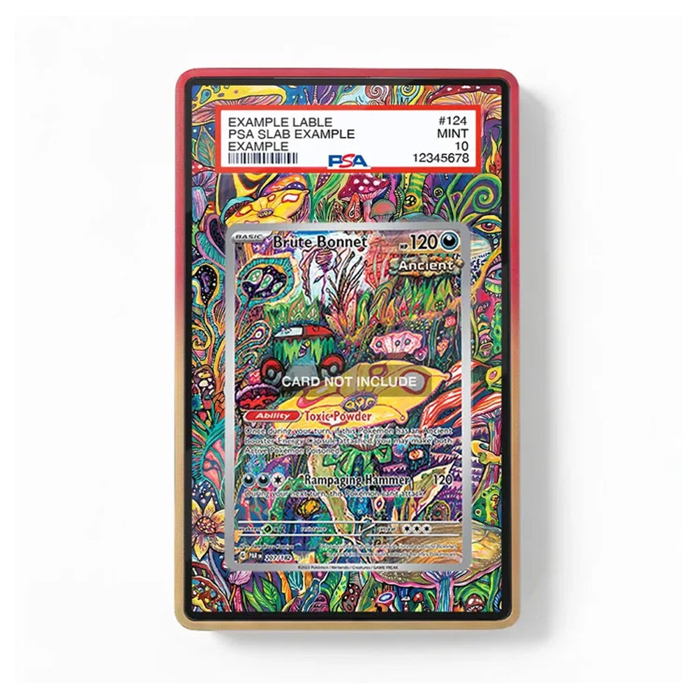 Brute Bonnet 207/182 Paradox Rift extended art display case by TCGVault for Pokémon TCG collectors