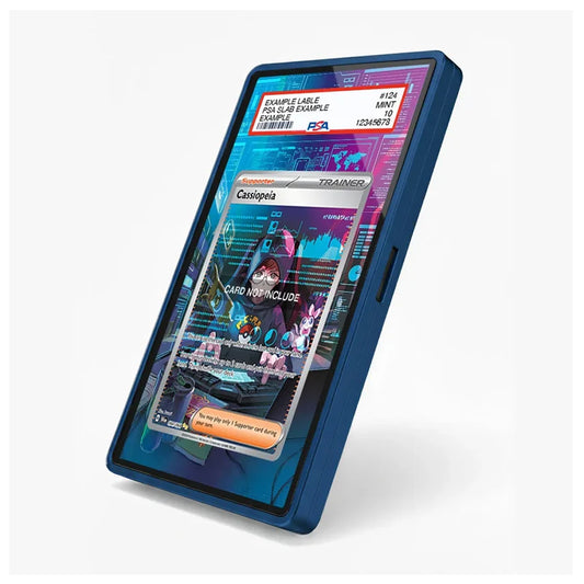 Cassiopeia 094/064 Shrouded Fable SIR SAR Trainer card displayed in an extended art collector case