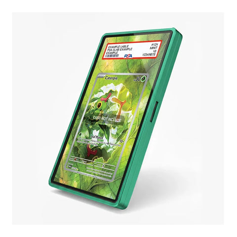 Caterpie 172/165 Pokémon 151 Illustration Rare card displayed in an extended art collector case
