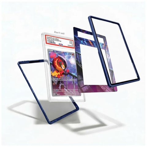 Close-up of Charcadet MEP 022 Promo card presented inside a premium extended art display case