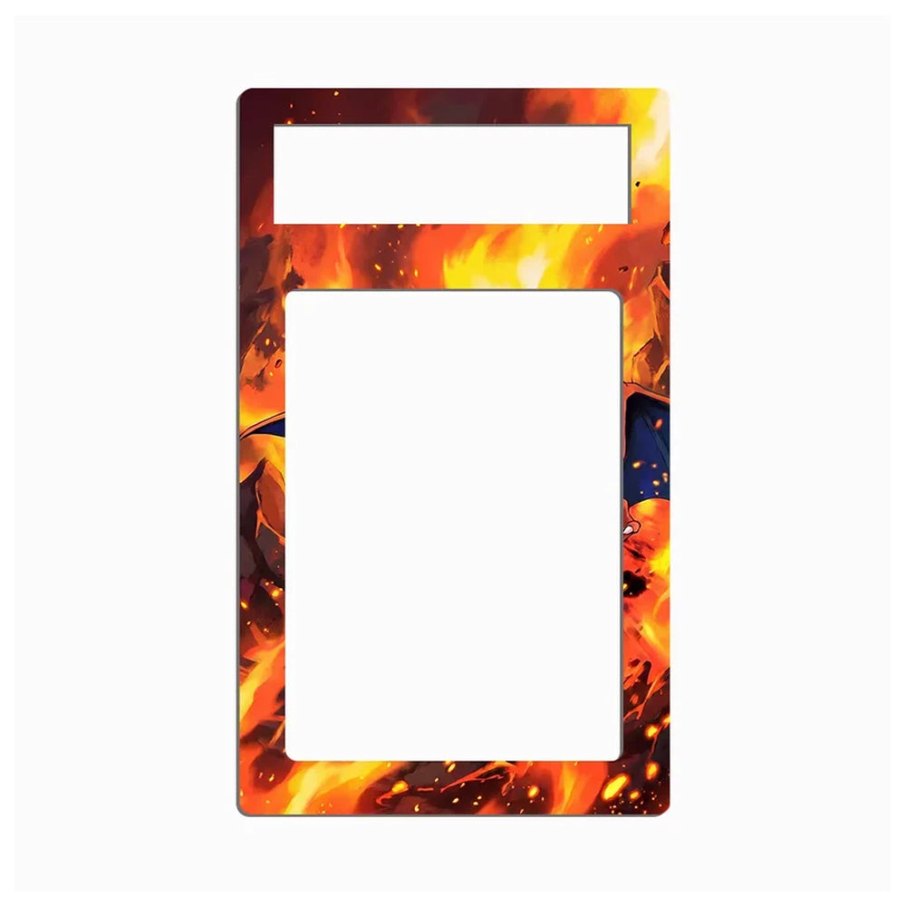 Close-up of Charizard Holo No.006 Japanese Expansion Pack card presented inside a premium extended art display case