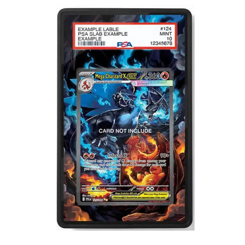 Pokémon trading card in a protective case with PSA label