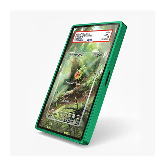 Chespin Pokémon card displayed in an extended art collector case