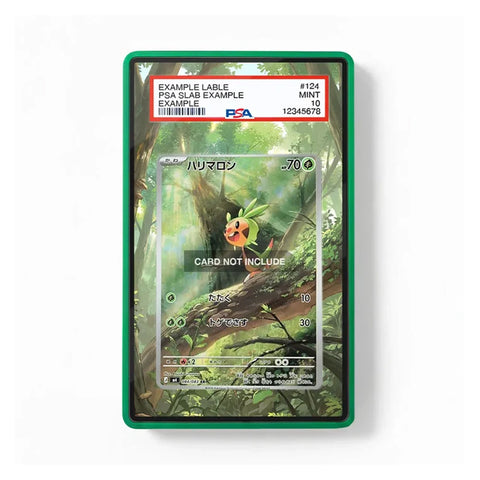 Chespin Pokémon extended art display case by TCGVault for Pokémon TCG collectors