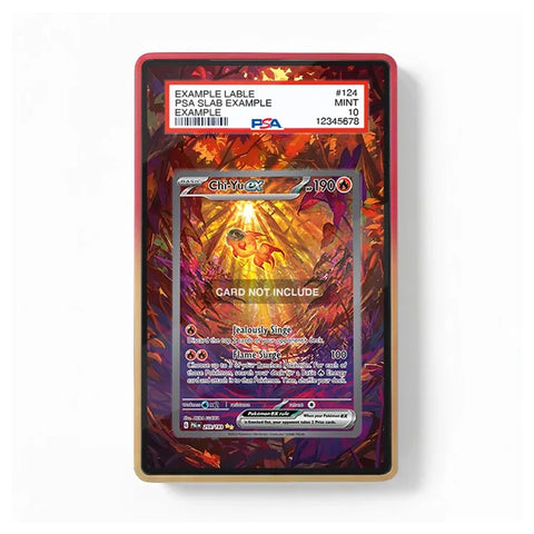Front view of the Chi-Yu ex 259/193 Paldea Evolved-inspired extended art display case for Pokémon TCG collectors.